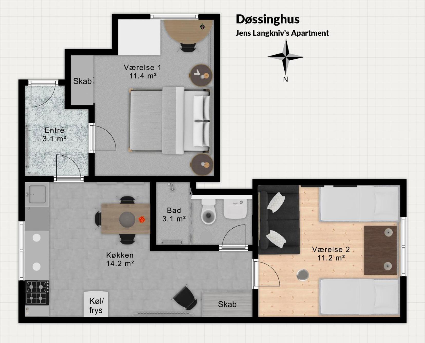 Dossinghus Holiday Apartments Kjellerup Экстерьер фото